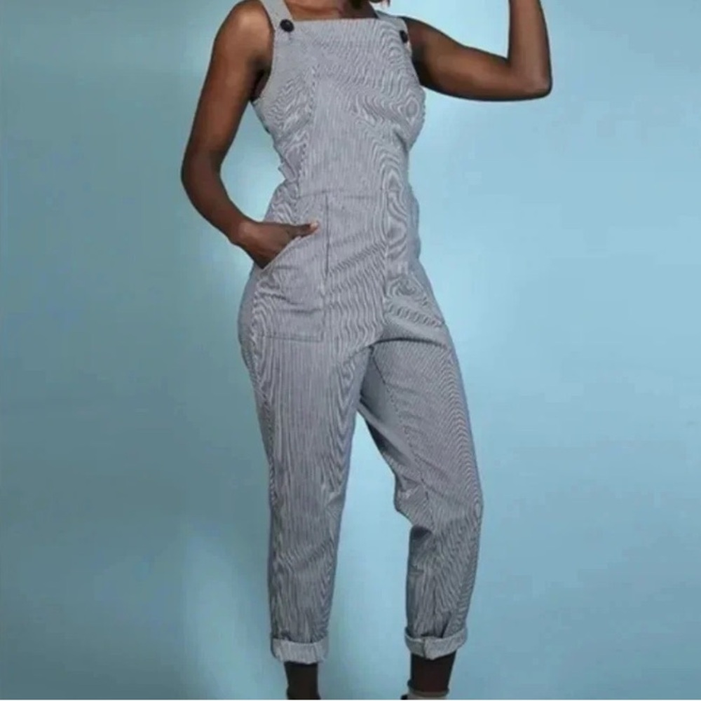 Nooworks Hickory Stripe Overalls